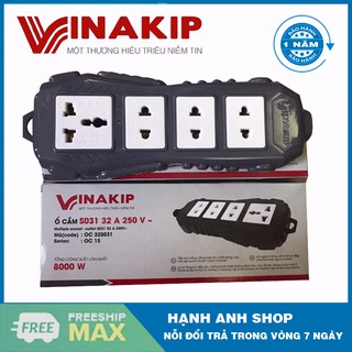 Ổ cắm không dây vinakip siêu chịu tải 8000W- S031 32A 250V
