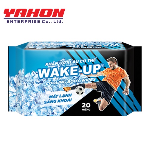 khăn ướt lau cơ thể wake-up 20 miếng