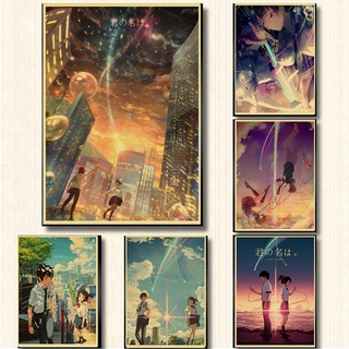 Poster Phim anime your name Treo Tường Trang Trí