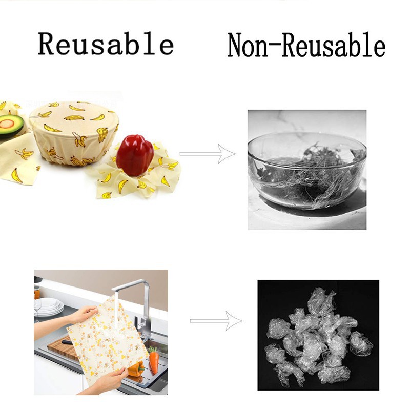 Walfos bao bì thực phẩm silicone tái sử dụng vải sáp ong