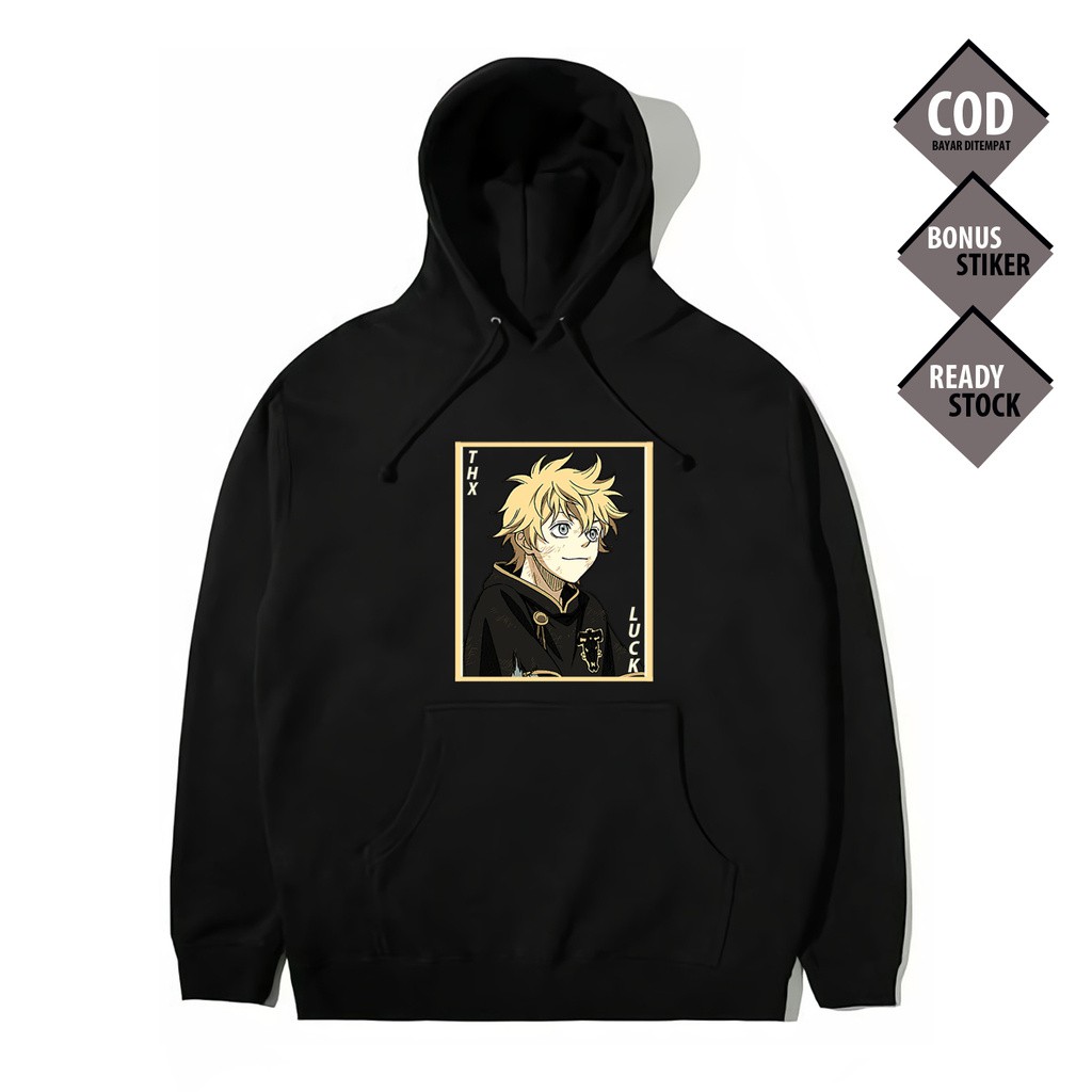 Áo hoodie Black Clover Luck Voltia Rakku Borutia Yami Black Bull dài tay đẹp siêu ngầu giá rẻ nhất