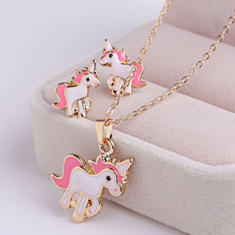 Bộ trang sức hình kỳ lân đính đá nhân tạo thời trang dành cho nữ