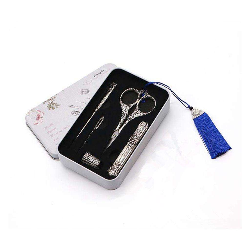 Dụng Cụ May Vá Bằng Bạc / Đồng Kiểu Vintage Sáng Tạo Chất Lượng Cao