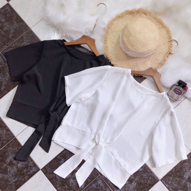 Áo croptop tiểu thư dễ thương - áo kiểu croptop thời trang