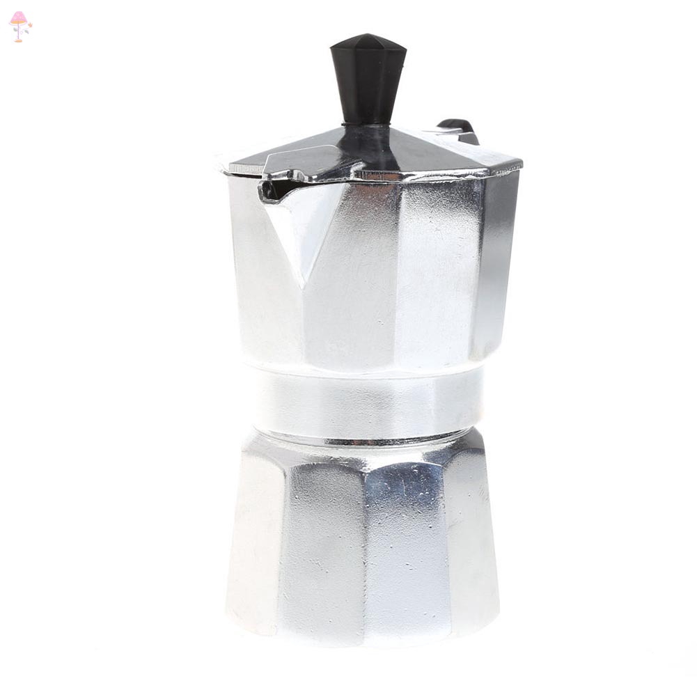 Bình pha cà phê Moka Espresso làm từ nhôm bền bỉ sử dụng tại nhà/văn phòng