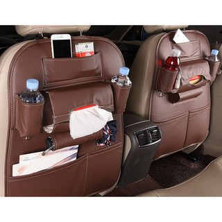 Tấm để đồ BẰNG DA đa năng sau ghế xe ô tô xe hơi tiện dụng