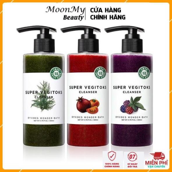 Sữa Rửa Mặt Rau Củ Thải Độc Super Vegitoks Cleanser- Làm sạch sâu, an toàn cho mọi loại da - 300ml