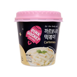 Bánh gạo Pink Rocket Topokki vị phô mai ly 120g
