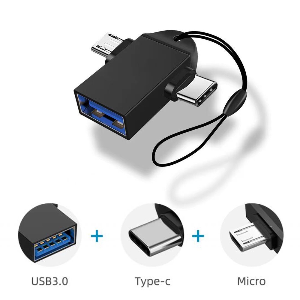 Đầu Chuyển Đổi OTG USB Type C Micro USB 2 Trong 1 Cho Điện Thoại Android/Máy Tính Bảng OTG USB 3.0