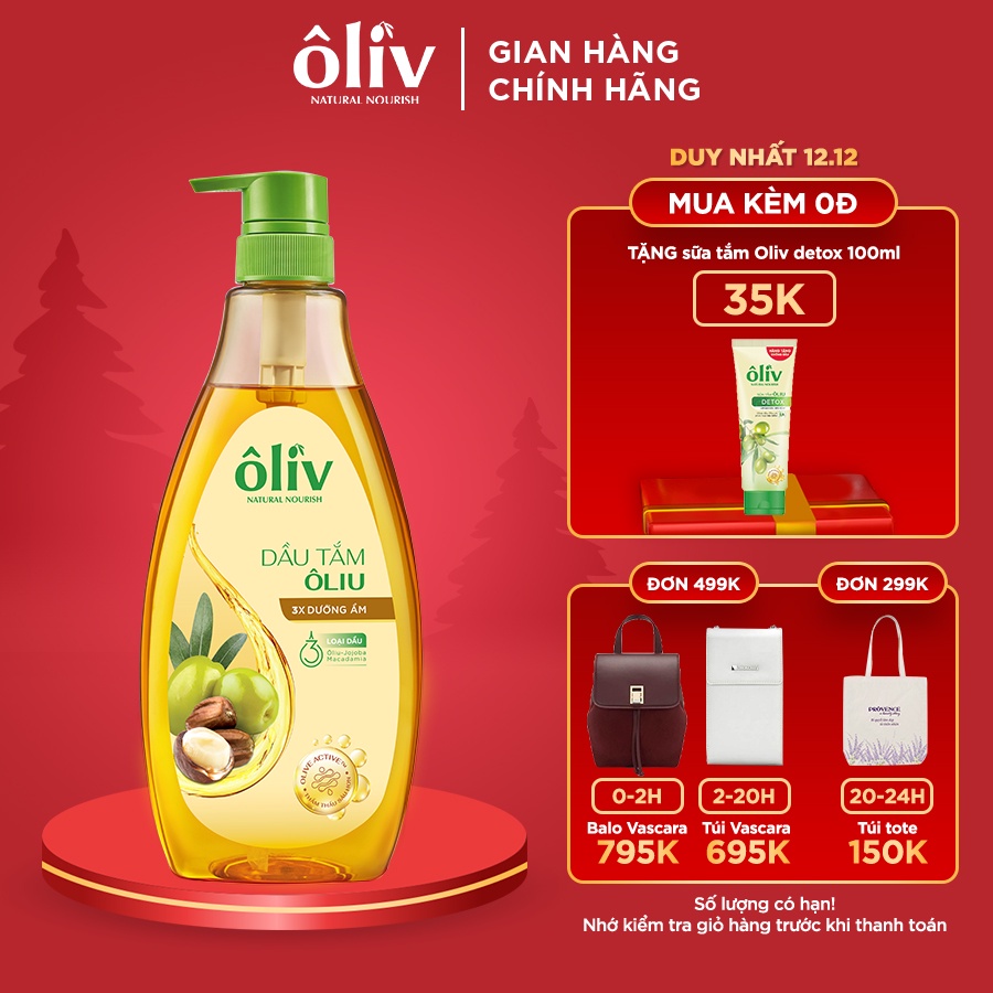 Dầu Tắm Ôliv Virgin Ôlive Oil 650ml