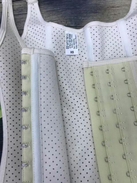 Đai nịt bụng  Gile Latex thông hơi dáng dài 29cm nhập khẩu chính hãng Italy