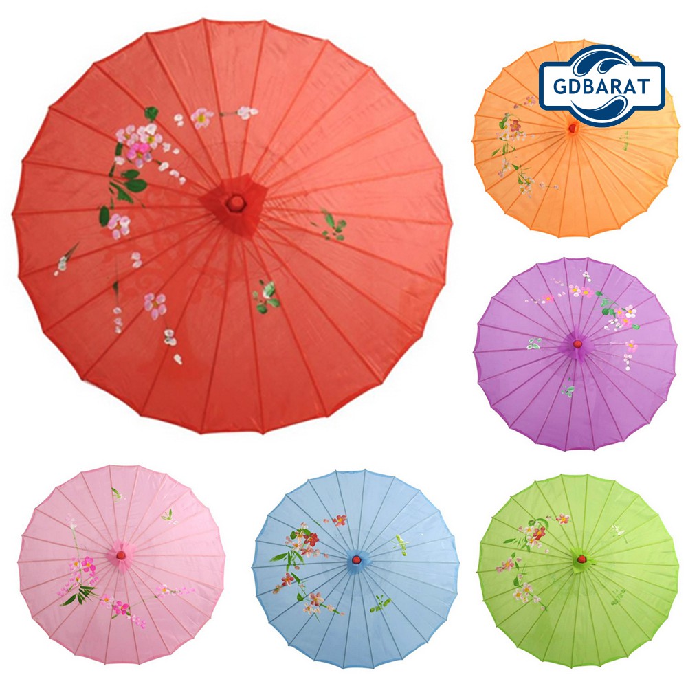 Dù Che Nắng Bằng Lụa Phong Cách Trung Hoa Cổ Điển Độc Đáo Dùng Trong Trang Trí Tiệc Cưới