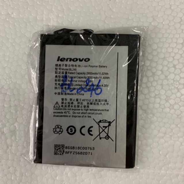 Thay pin Lenovo Vibe Shot z90 (BL246), 3000mAh, 11.40Wh