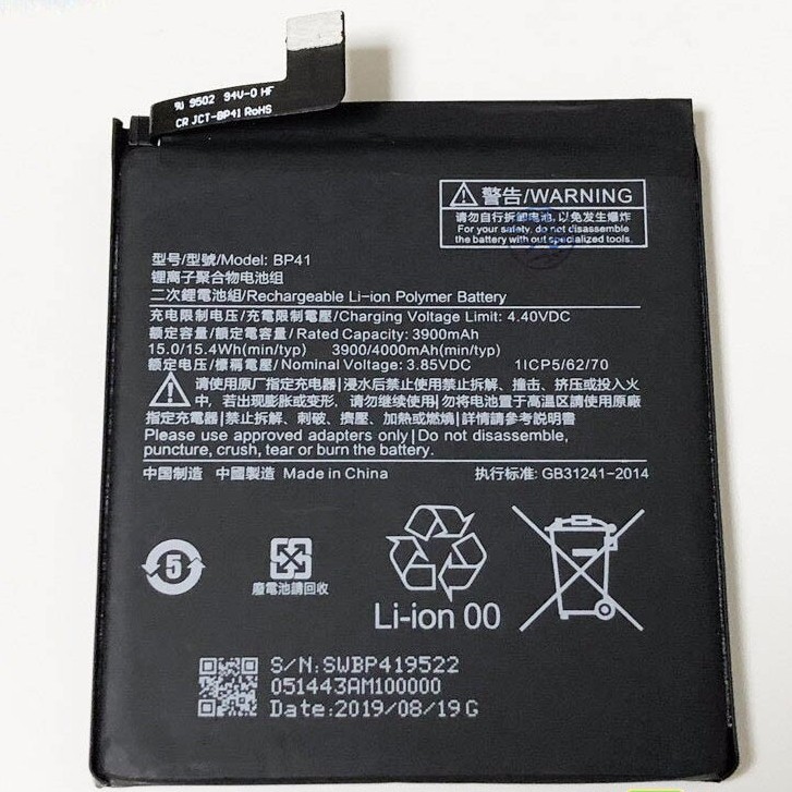 Pin Thay xịn cho Xiaomi Redmi K20/ Mi 9Tmã BP41 dung lượng 4000mAh Zin Máy - Bảo hành 6 tháng