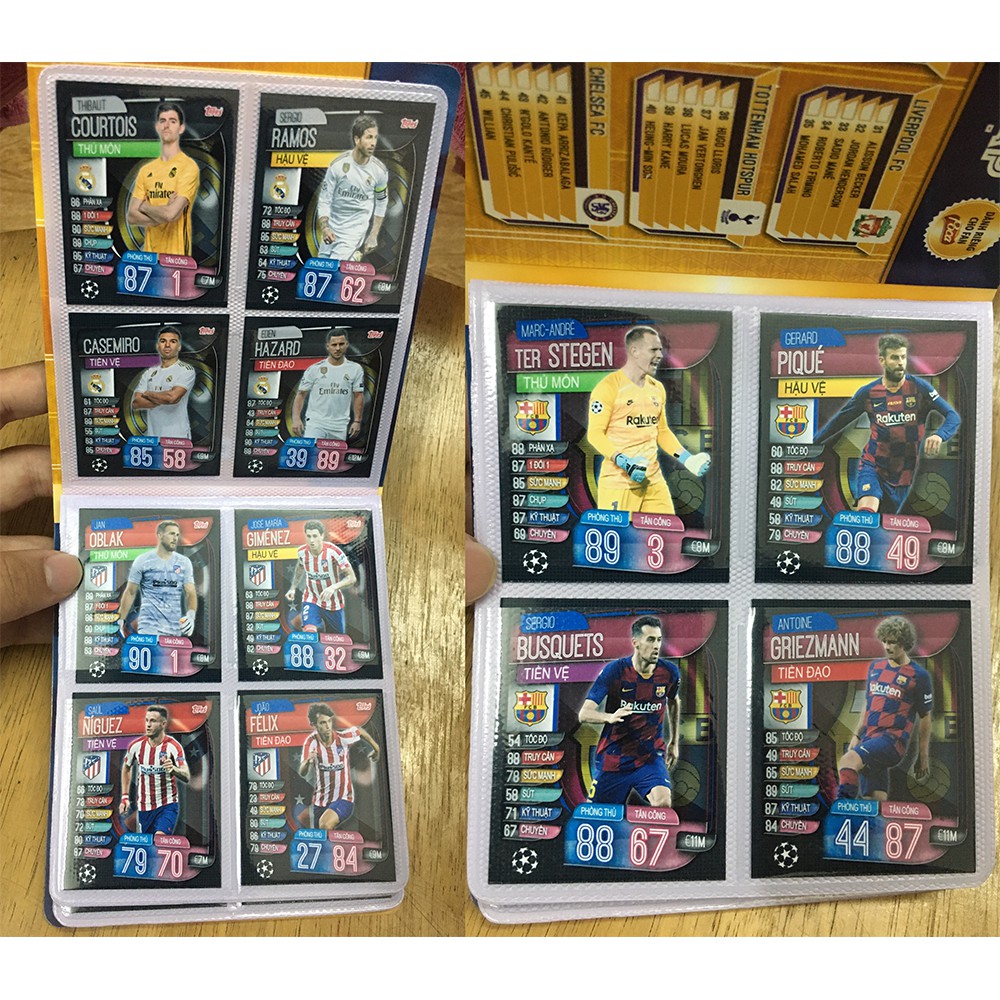 Bộ Sưu Tập 80 Thẻ In Match Attax 2019-20 Poca