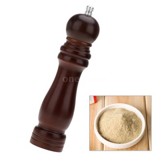 O&G 8" Wooden Manual Pepper Grinder Salt Spices Mill Shaker Vintage Kitchen Grinding Tool