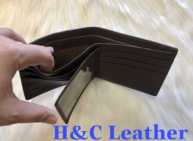 Ví nam da cá sấu thật kiểu ví ngang