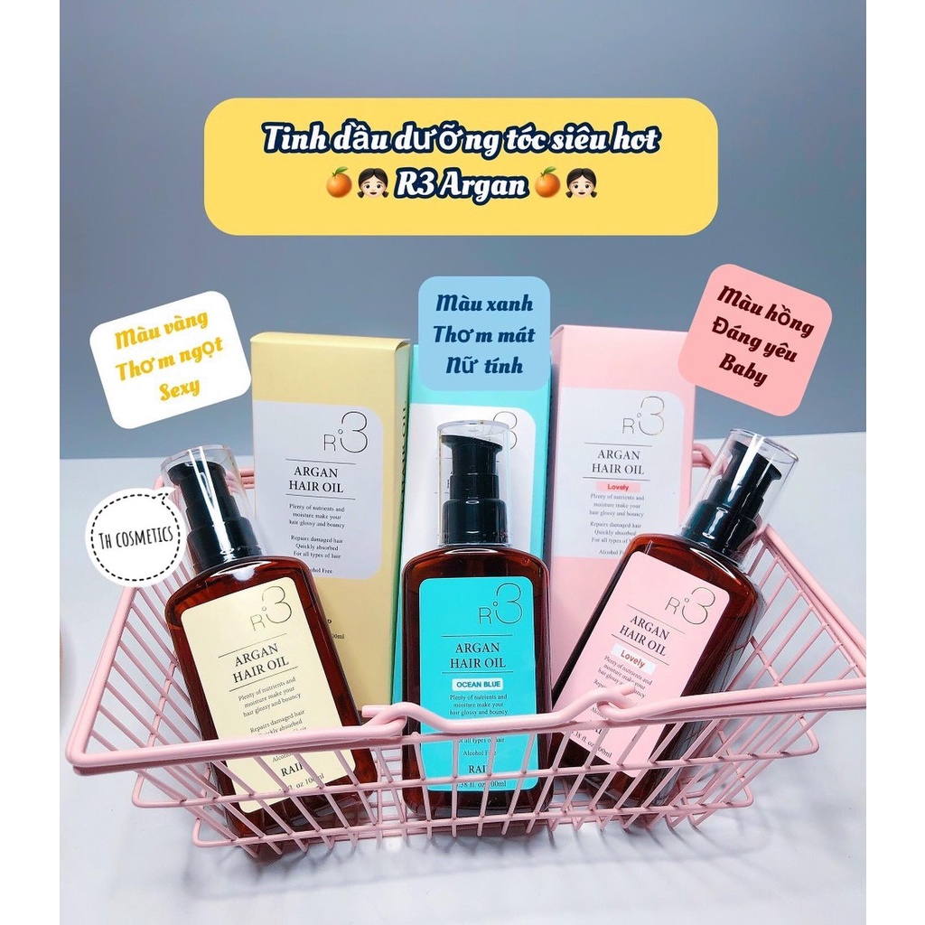 SERUM DƯỠNG TÓC R3 ARGAN HAIR OIL RAIP R3 100ml
