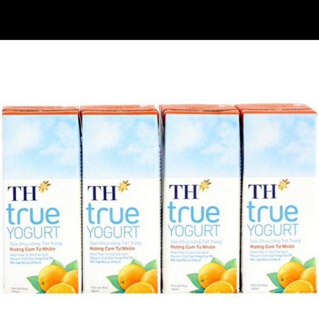 Sữa chua uống TH True milk 180ml các vị cam,dâu,việt quất