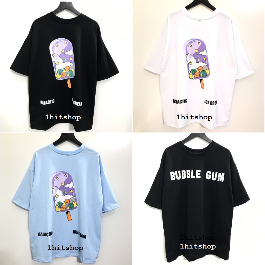 Áo Thun CÂY KEM ICE CREAM BUBBLE GUM Unisex 1hitshop | BigBuy360 - bigbuy360.vn