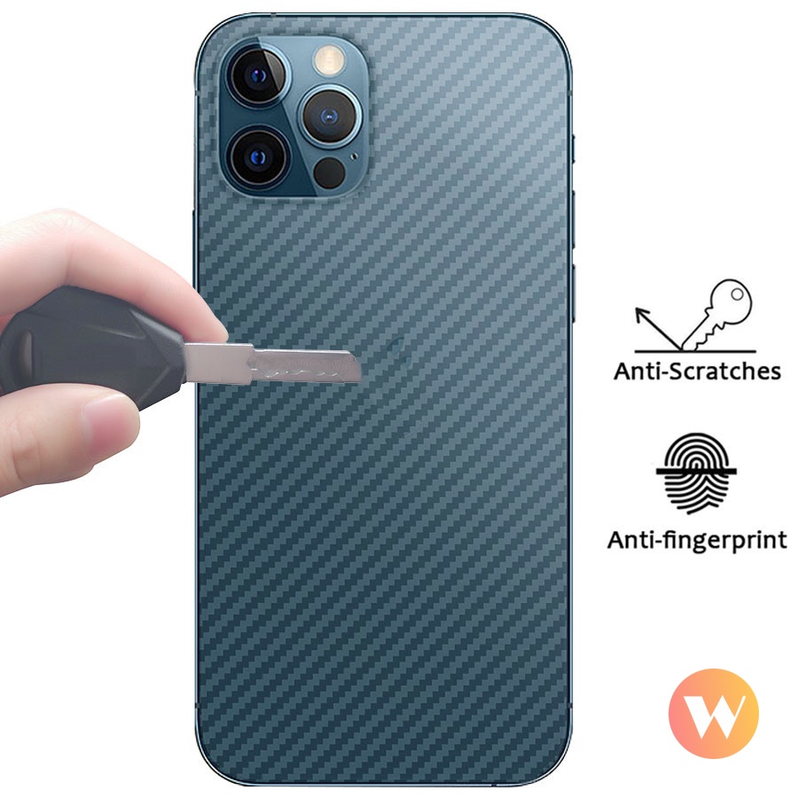 Miếng Dán Bảo Vệ Màn Hình Bằng Sợi Carbon Cho iPhone 13 12 11 Pro MAX 12 Mini XR X XS MAX 7 8 6 6s Plus SE 2020