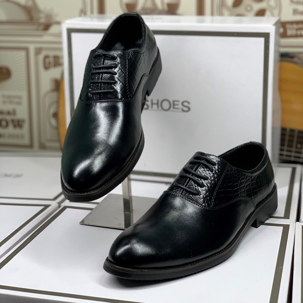 Bộ Sưu Tập Giày Tây - Giày Oxfords Buộc Dây làm từ da bò nguyên tấm nhập khẩu cao cấp