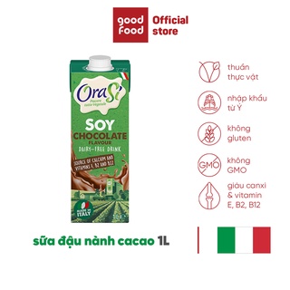 Thực phẩm bổ sung sữa đậu nành ca cao Soy Cocoa Orasi 1L giàu dinh dưỡng tốt cho sức khỏe