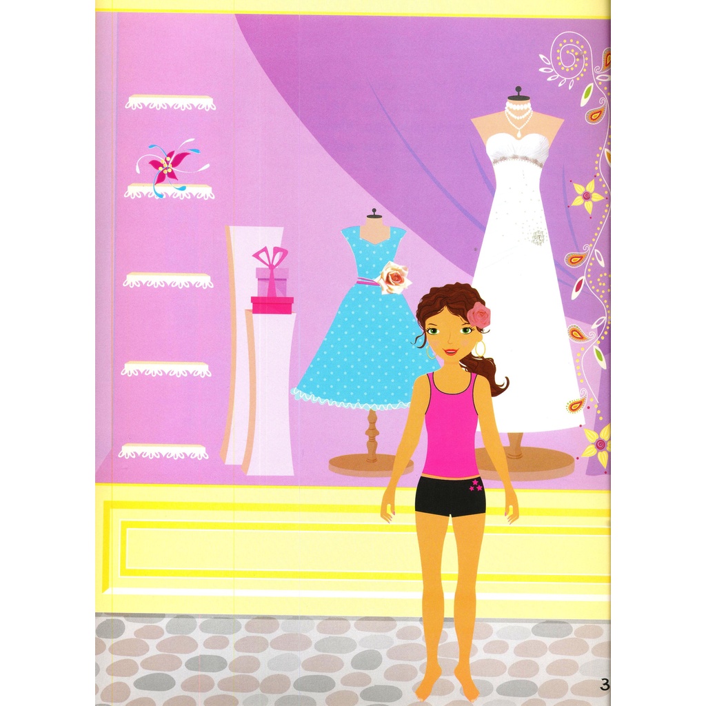 Sách Dán Hình Sáng Tạo Trang Phục Búp Bê - Đám Cưới Cổ Tích