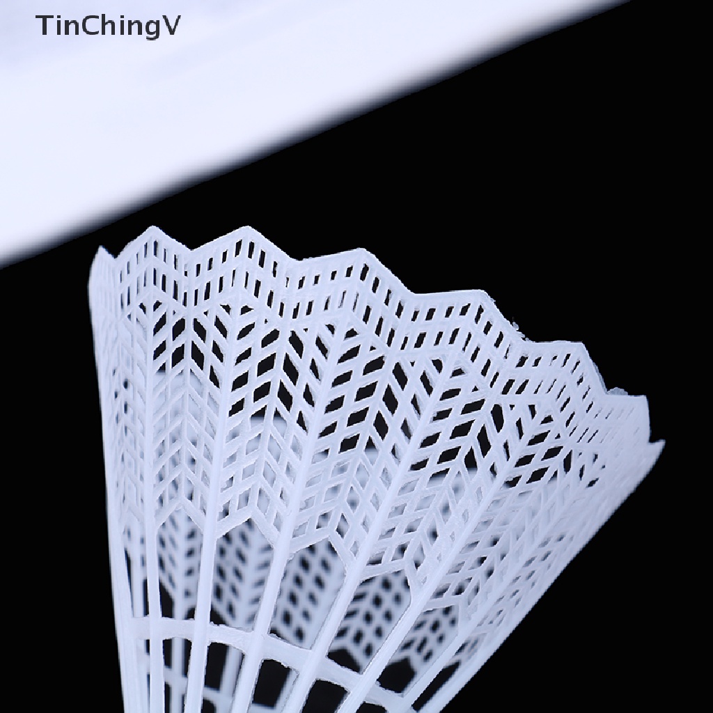 Set 12 Quả Cầu Lông Bằng Nhựa Màu Trắng Dùng Luyện Tập Thể Thao