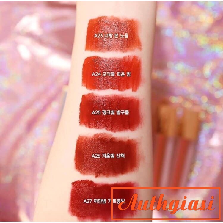 Ver 5 Night Series _ Son Kem Lì Black Rouge Air Fit Velvet Tint A23-A27 [Mới 2019] Siêu Hot | BigBuy360 - bigbuy360.vn