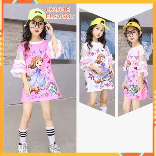 Đầm thun cho bé gái từ 10kg đến 50kg at2501