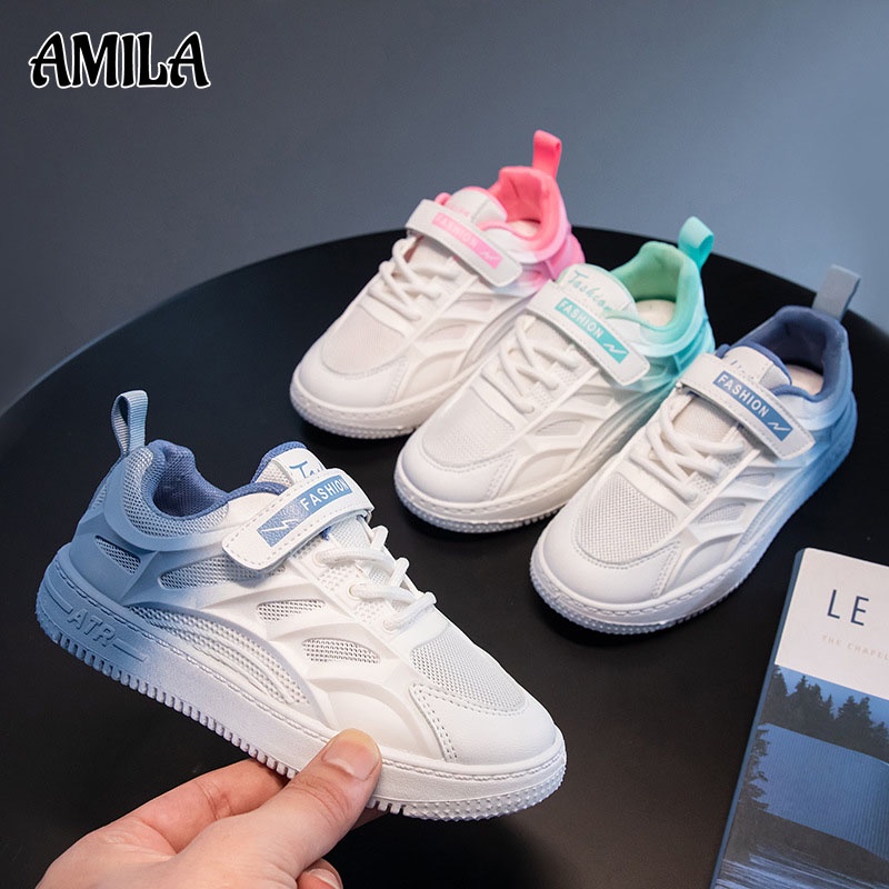 AMILA Giày Thể Thao Đế Mềm Chống Trượt Thoáng Khí Dành Cho Bé Trai Gái