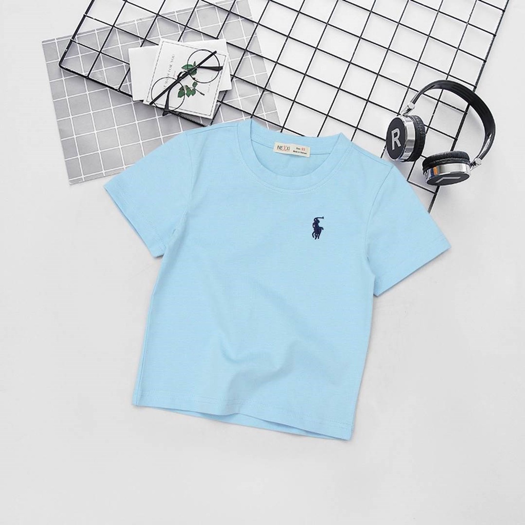 ÁO THUN CỔ TRÒN NGẮN TAY THÊU POLO