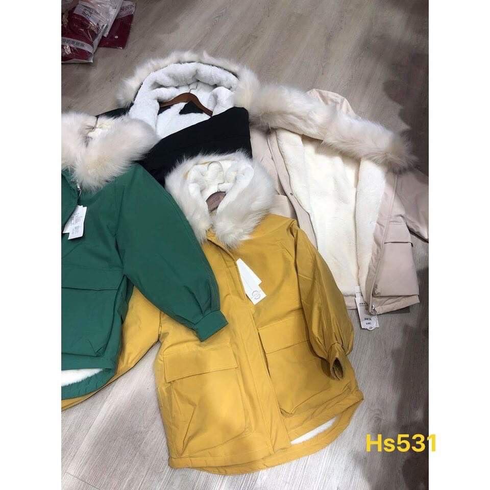 Áo khoác nữ, Áo Khoác Kaki 2 Lớp Lông Cừu Hàn Quốc - Áo Phao Siêu Dày | BigBuy360 - bigbuy360.vn
