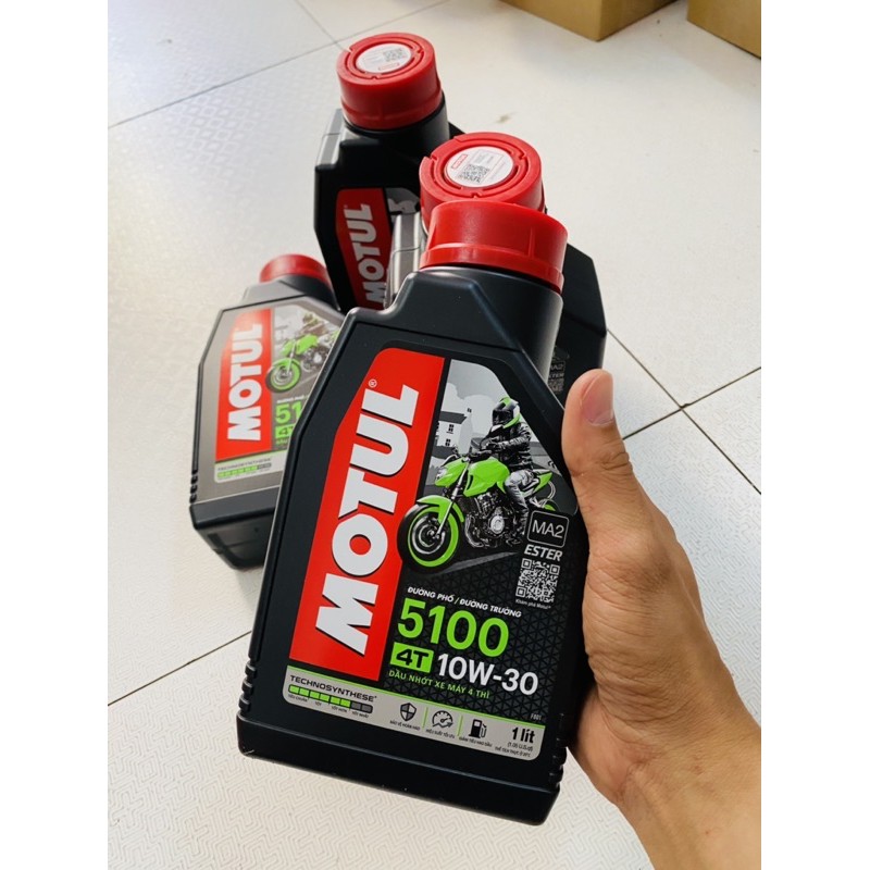 Motul 5100 4T 10W30 - Nhớt xe số đời mới cao cấp công nghệ Ester tổng hợp 100% API SM, MA2