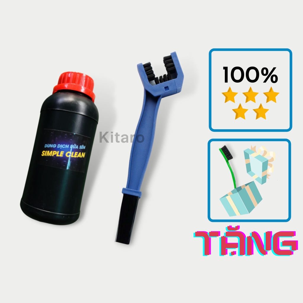 Combo Vệ sinh sên, Bôi trơn dưỡng sên Thunder 400ml