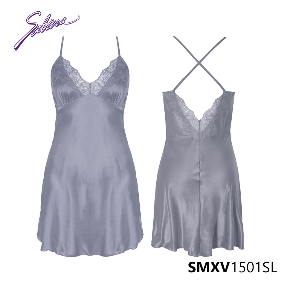 [Mã WABRM4  giảm 15% tối đa 50k đơn 150k] Đồ Ngủ Sexy Viền Ren Màu Xám Gorgeous By Sabina SMXV1501SL