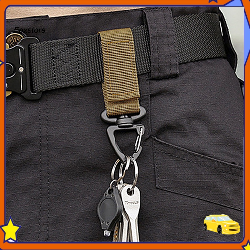 Bộ 2 Móc Khóa Carabiner Dùng Cho Cắm Trại Ngoài Trời Tiện Dụng