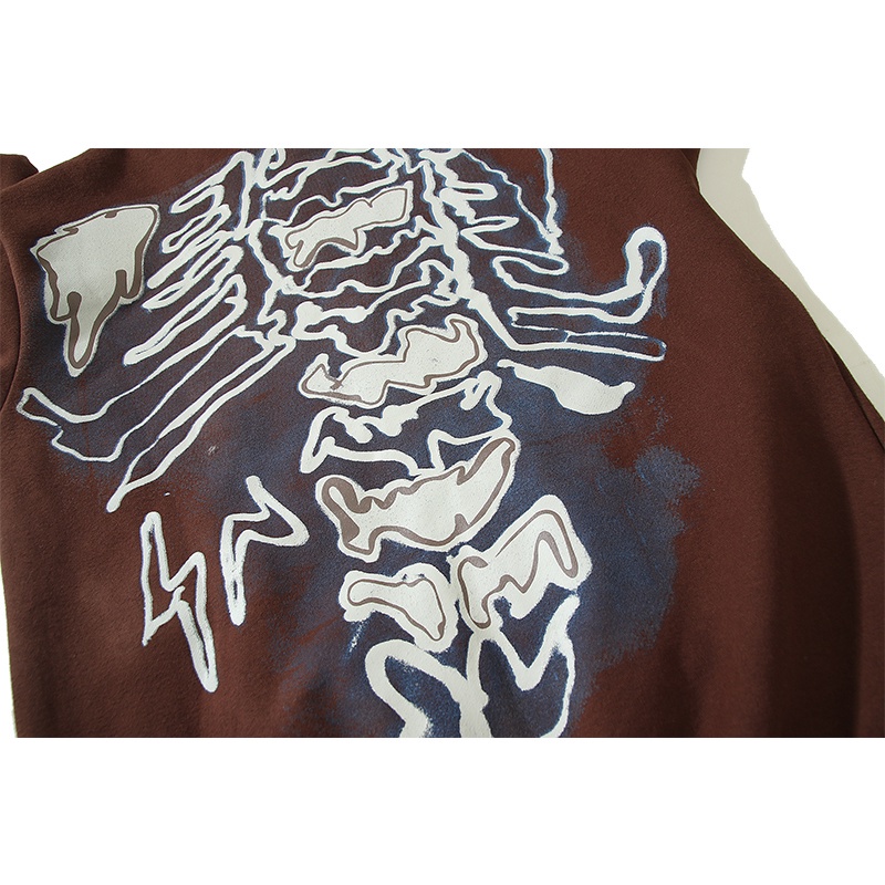 Áo Hoodie In Hình Bộ Xương Travis Scott Jack Cá Tính Cho Nam