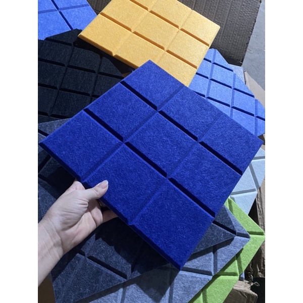 Tấm nỉ tiêu âm cách âm cao cấp Acoustic Sonic dày 9ly hình vuông