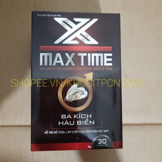 Viên bổ thận hàu biển MAXTIME - Tinh chất hàu biển ,ba kích - bổ thận nam Max time tăng cường chức năng sinh lý nam giới