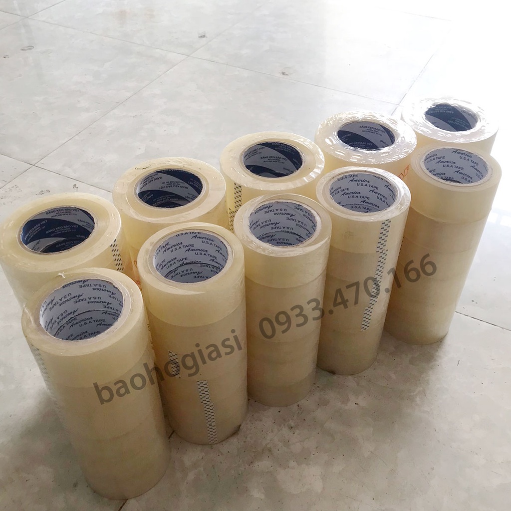 Băng keo trong 100Y, Nặng 1Kg/cây, 1 cây 6 cuộn, kích thước 4,8cm 100 yard. Lõi mỏng siêu tiết kiệm. Có bán lẻ