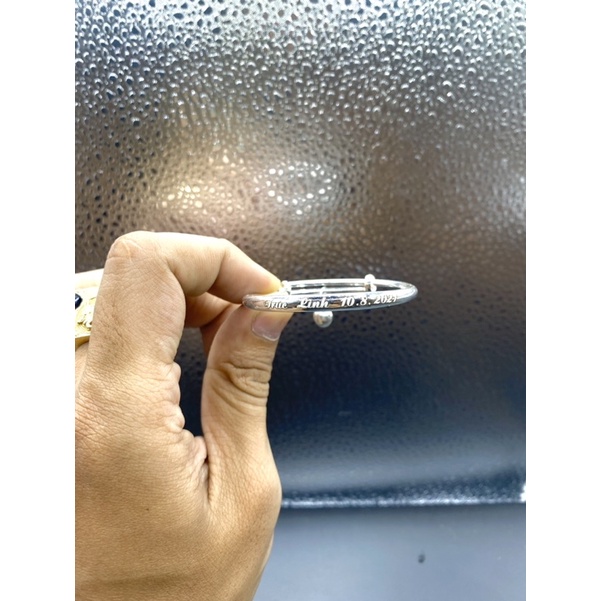 vòng bạc 99 khắc tên + ngày sinh / SĐT