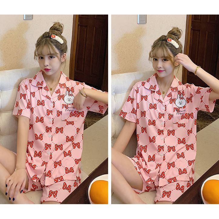 Đồ ngủ bò sữa, đồ bò sữa pijama cộc tay cotton thoáng mát, thấm hút mồ hôi | BigBuy360 - bigbuy360.vn