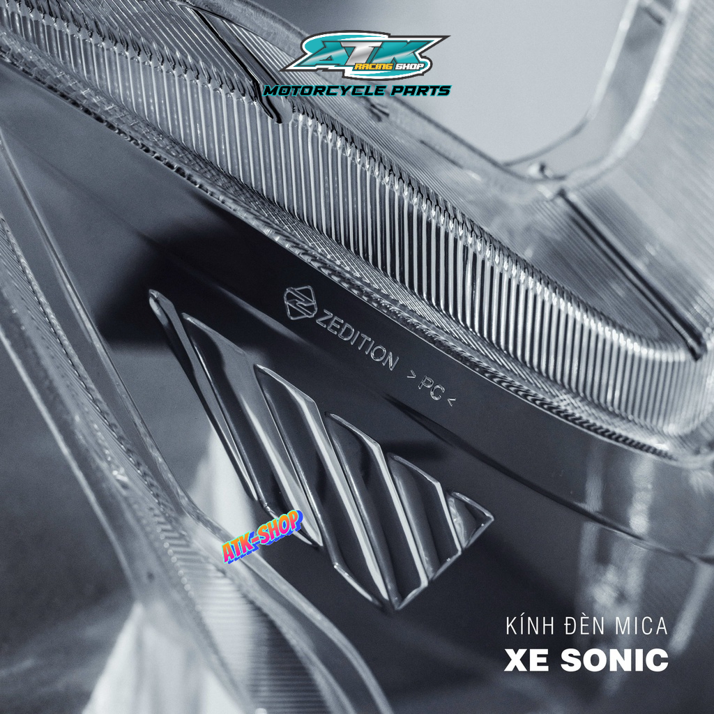 Mica choá đèn dành cho xe SONIC và xe Vario125/150 đời 2018-2022 thương hiệu ZEDITION chuẩn dầy chống ố vàng