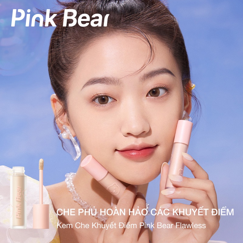Kem Che Khuyết Điểm Pink Bear Dạng Lỏng Dưỡng Ẩm Và Giúp Làn Da Trông Hoàn Hảo | BigBuy360 - bigbuy360.vn