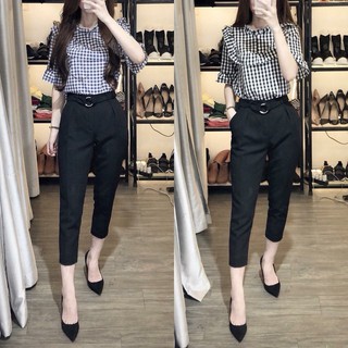 QUẦN TÂY NỮ KÈM KHUYÊN ĐEO THẮT LƯNG OD66