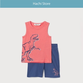 XẢ HÀNG BỘ BA LỖ H&M XUẤT DƯ BÉ TRAI HÌNH KHỦNG LONG, NEO, SỌC ARMY - CHẤT COTTON -  SIZE TỪ 2 ĐẾN 10 TUỔI