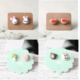 Hoa tai gốm nhiều hình dáng cute nhỏ xinh