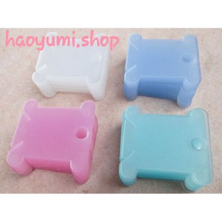 50 Bobbin nhựa quấn chỉ thêu